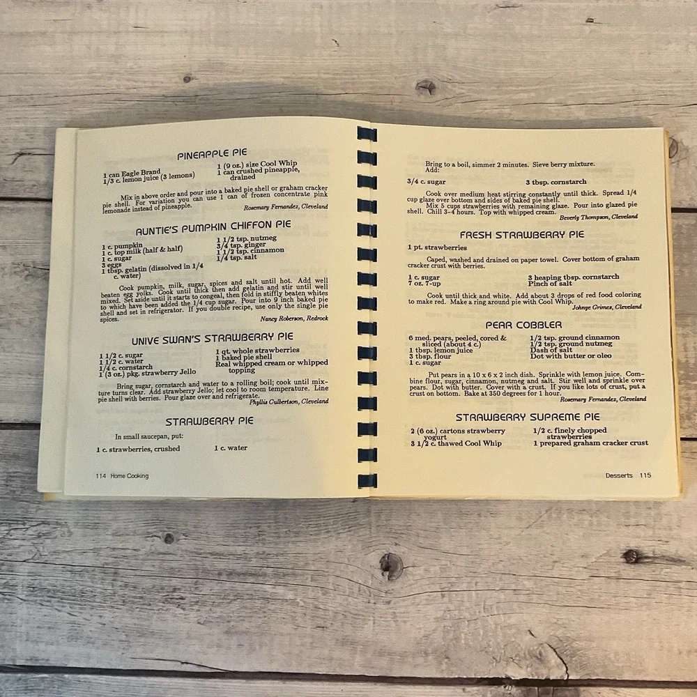 Home Cooking Indian Electric Cooperative Cleveland Oklahoma 1989 Cookbook Recipe